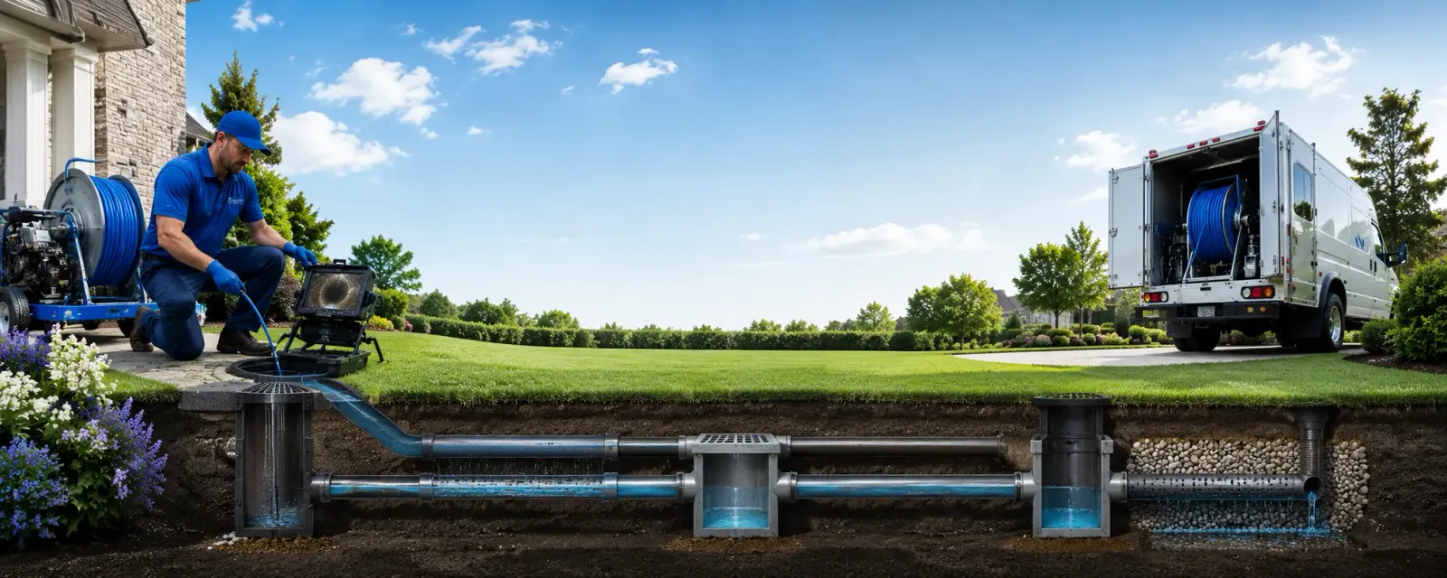 Outdoor drain cleaning information for Springfield Center, NY